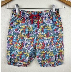 Floral Shorts Size 6 Youth Drawstring Bottoms Spring Garden Little Bitty Kids